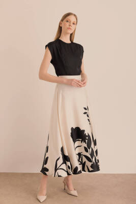 AKER DESENLİ KLOŞ ETEK - ÖZSELAM