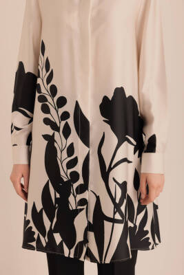 AKER EKRU DESENLİ TUNİK - 3