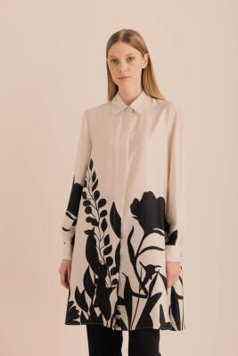 AKER EKRU DESENLİ TUNİK - 6