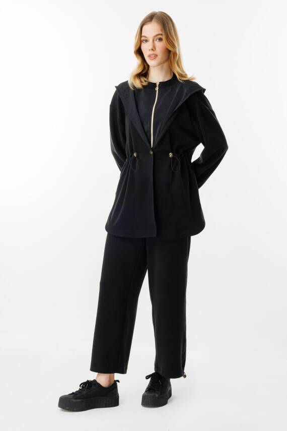 GHİSA KAPŞONLU TAKIM SİYAH - 3