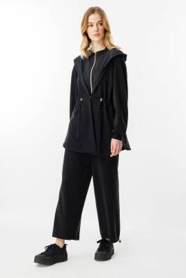 GHİSA KAPŞONLU TAKIM SİYAH - 5