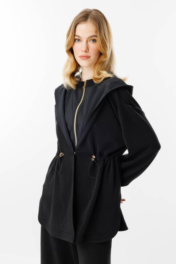 GHİSA KAPŞONLU TAKIM SİYAH - 6