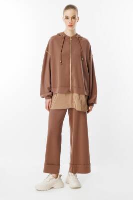 GHİSA KAPŞONLU TAKIM KAHVERENGİ - 2