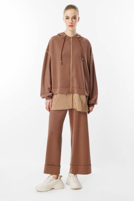 GHİSA KAPŞONLU TAKIM KAHVERENGİ - 2