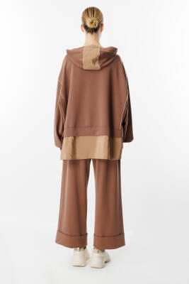 GHİSA KAPŞONLU TAKIM KAHVERENGİ - 3