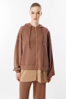 GHİSA KAPŞONLU TAKIM KAHVERENGİ - 4