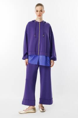 GHİSA KAPŞONLU TAKIM MOR 