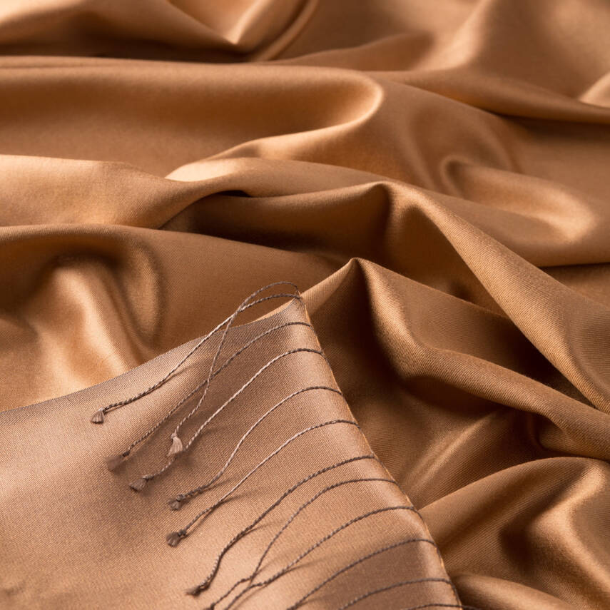 İPEKEVİ BAL KÖPÜĞÜ ÇİFT TARAFLI İPEK ŞAL - 2