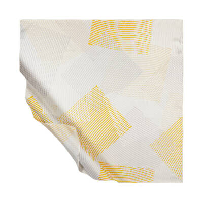 İPEKEVİ GÜMÜŞ HARMONİ DESEN TİVİL İPEK EŞARP - ÖZSELAM