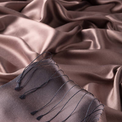 İPEKEVİ PUSLU LEYLAK ÇİFT TARAFLI İPEK ŞAL - 2