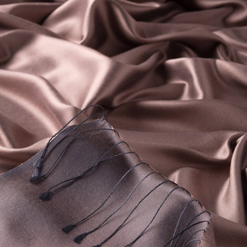 İPEKEVİ PUSLU LEYLAK ÇİFT TARAFLI İPEK ŞAL - 2