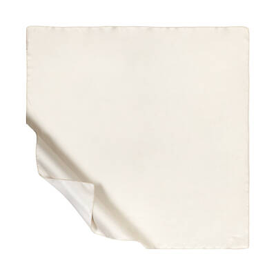 İPEKEVİ EKRU DÜZ TİVİL İPEK EŞARP - ÖZSELAM