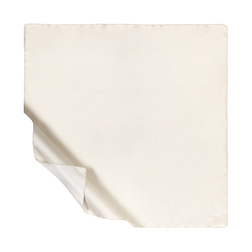 İPEKEVİ EKRU DÜZ TİVİL İPEK EŞARP - 1