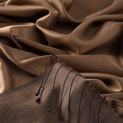 İPEKEVİ SÜTLÜ KAHVE ÇİFT TARAFLI İPEK ŞAL - 3