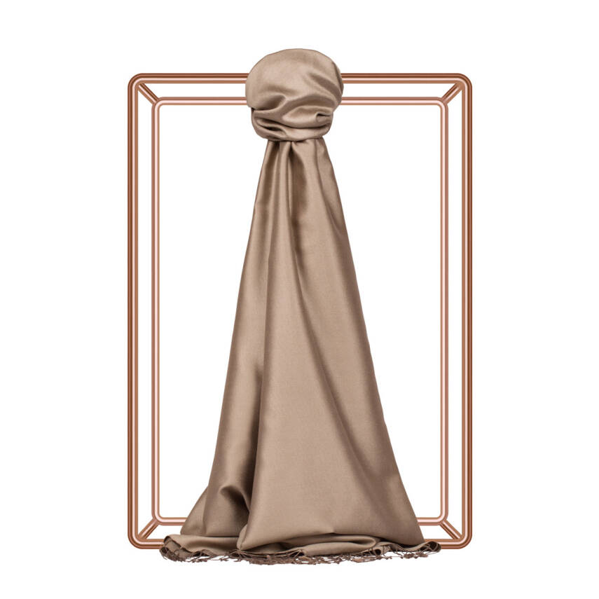 İPEKEVİ VİZON ÇİFT TARAFLI İPEK ŞAL - 1