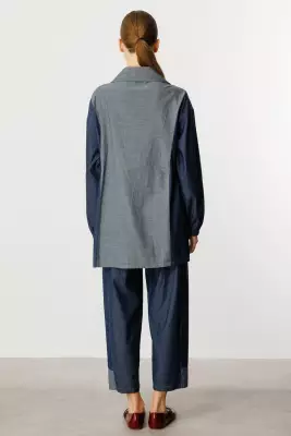 MİCCA %100 PAMUK İNCE KUMAŞ DENİM TAKIM - 2