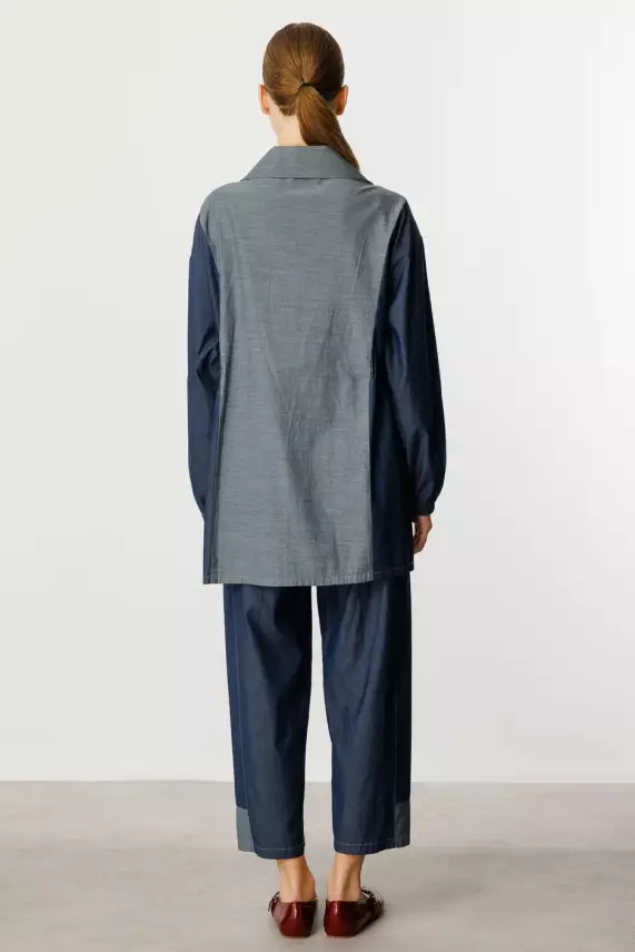 MİCCA %100 PAMUK İNCE KUMAŞ DENİM TAKIM - 2