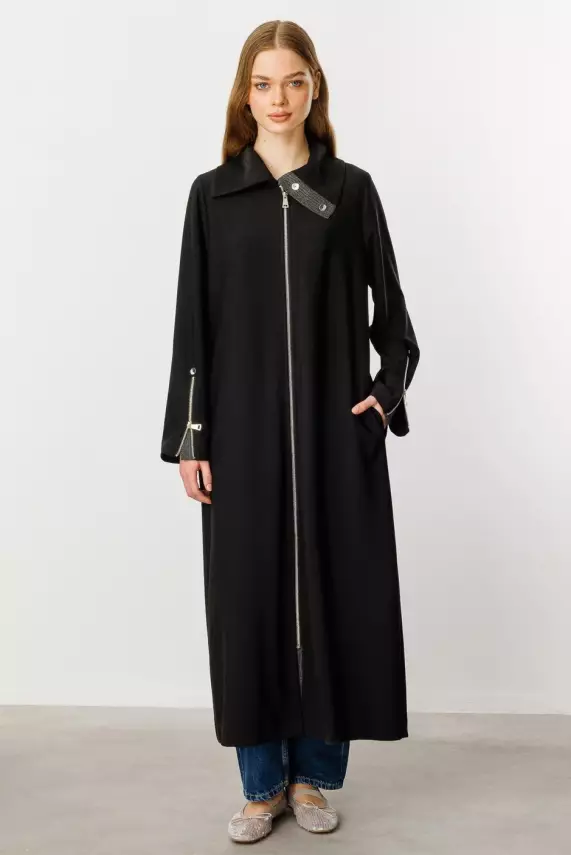 MİCCA FERMUAR DETAY RAHAT DÖKÜMLÜ KAP - 1