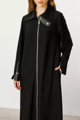 MİCCA FERMUAR DETAY RAHAT DÖKÜMLÜ KAP - 4