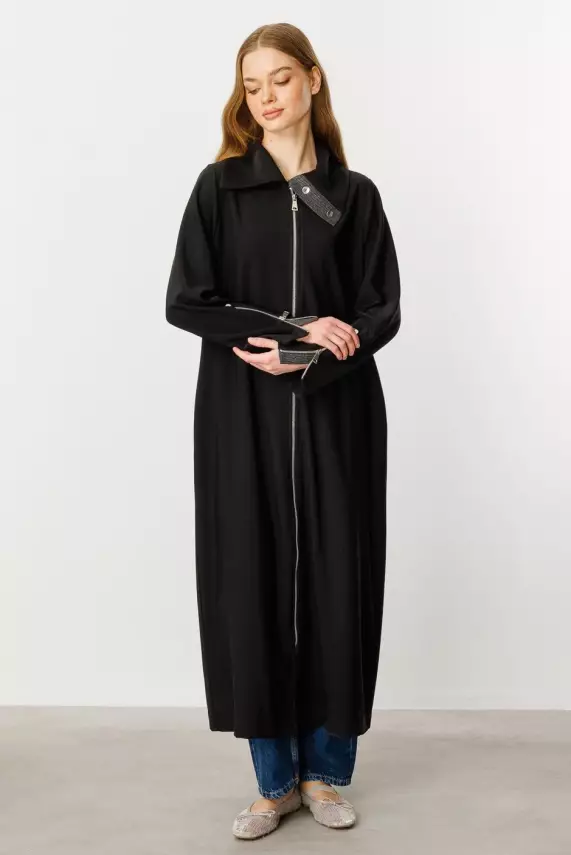 MİCCA FERMUAR DETAY RAHAT DÖKÜMLÜ KAP - 6