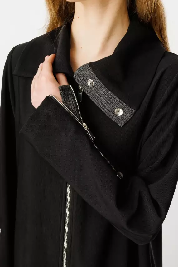 MİCCA FERMUAR DETAY RAHAT DÖKÜMLÜ KAP - 7