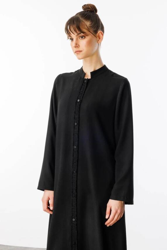 MİCCA İPEKÇE DOKU ZAMANSIZ SPOR KAP SİYAH - 2