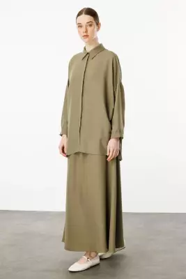 MİCCA İPEKÇE KUMAŞ ETEK TUNİK TAKIM 