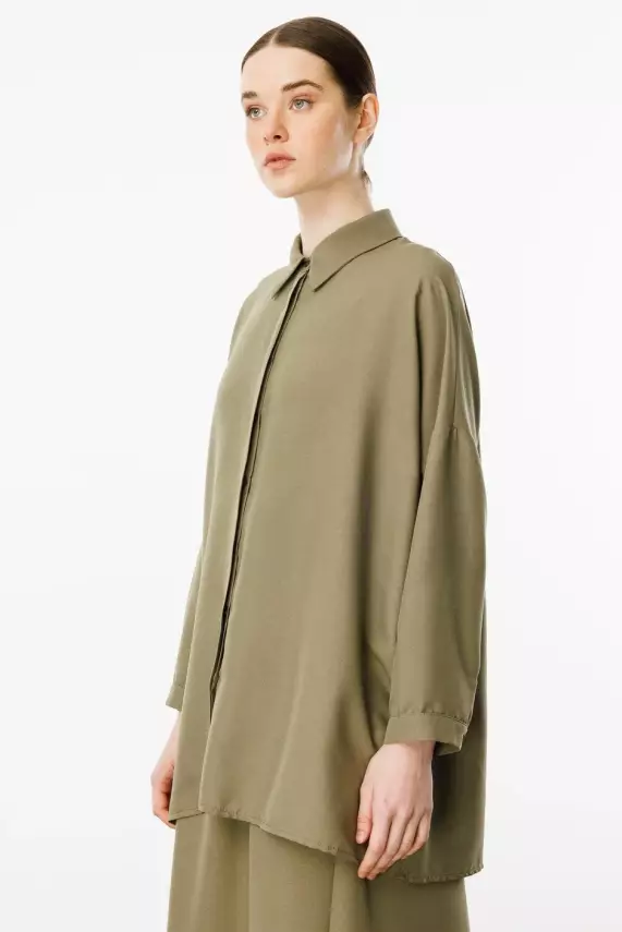 MİCCA İPEKÇE KUMAŞ ETEK TUNİK TAKIM - 4