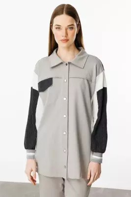 MİCCA PAMUKLU KUMAŞ İNCE SPOR TAKIM GRİ - 2