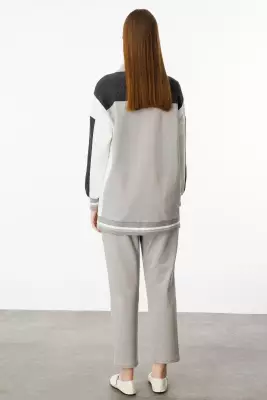 MİCCA PAMUKLU KUMAŞ İNCE SPOR TAKIM GRİ - 3