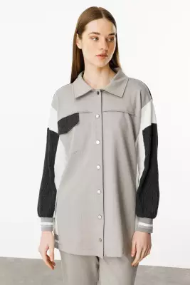 MİCCA PAMUKLU KUMAŞ İNCE SPOR TAKIM GRİ - 5