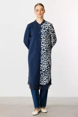 MİCCA SOHO KUMAŞ MODERN KAP LACİVERT - 4