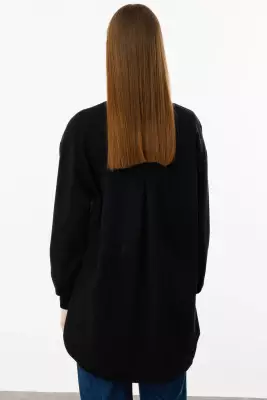 MİCCA SOHO SİMLİ DESEN TUNİK SİYAH - 2