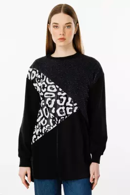 MİCCA SOHO SİMLİ DESEN TUNİK SİYAH - 8