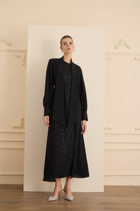 SENNA DOROTA ELBİSE SİYAH - 1