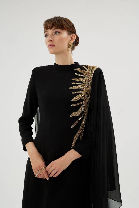 SENNA HELİA ELBİSE SİYAH - 3