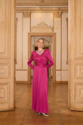 SENNA LUCİANO ELBİSE FUŞYA - ÖZSELAM