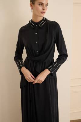 SENNA LUMİERE ELBİSE SİYAH - 3