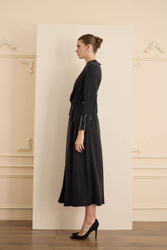 SENNA LUMİERE ELBİSE SİYAH - 4