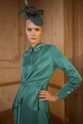 SENNA LUMİERE ELBİSE ZÜMRÜT - 2