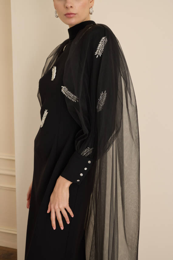 SENNA VANESSA ELBİSE SİYAH - 5