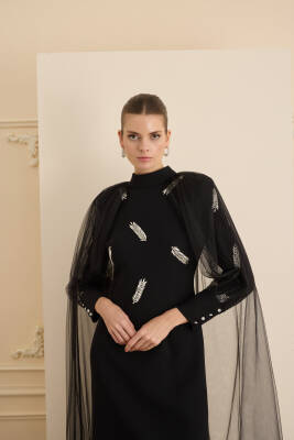 SENNA VANESSA ELBİSE SİYAH - 7