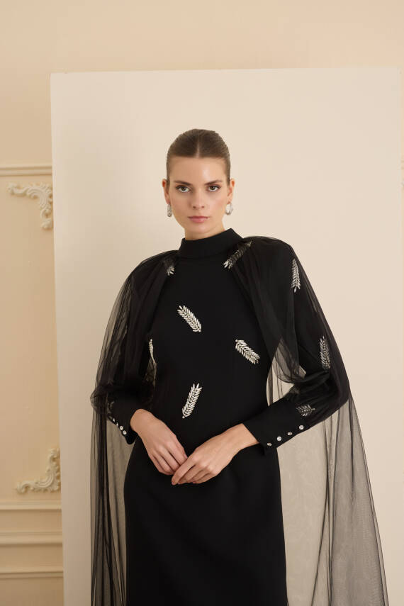 SENNA VANESSA ELBİSE SİYAH - 7