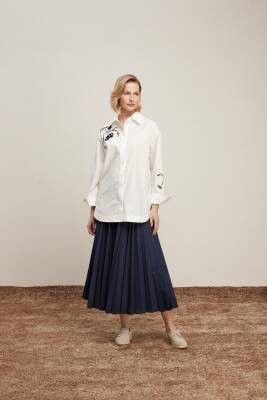 VENÖVE BRANDİ ETEK LACİVERT - ÖZSELAM